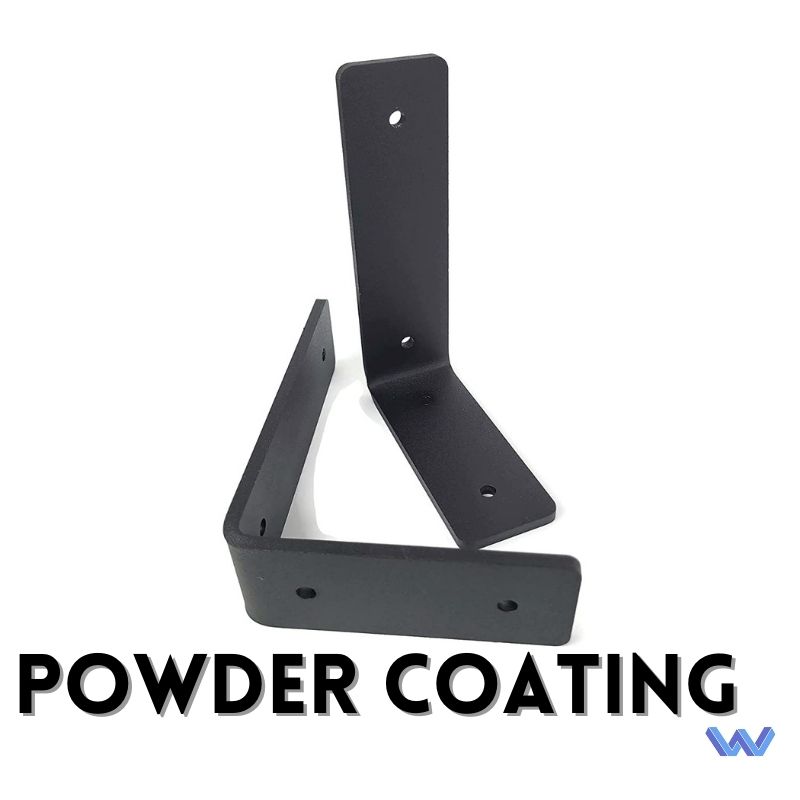 custom metal parts with powder coating surface finishes